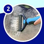Dubbelzijdige Pet Grooming Borstel